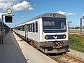 DSB "MR" type diesel multiple unit train at Frederikshavn station, Denmark