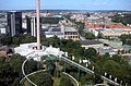 Vista di Göteborg dal parco di divertimenti Liseberg