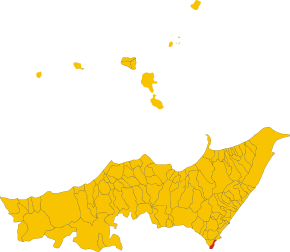Poziția localității Giardini-Naxos