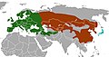 Distribución mundial