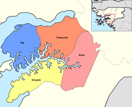 Regione di Quinara – Mappa