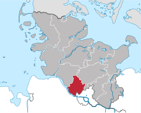 Localisation de Arrondissement de Pinneberg