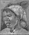 Amon Kotei, „Adei mit rotem Kopftuch“, Öl, 1960