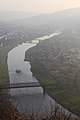 A város látképe a Weser folyóval