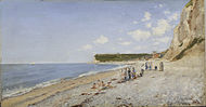 Auguste-Émile Flick, The Beach at Fécamp (1875). The Walters Art Museum