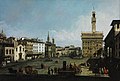 Bernardo Bellotto, Piazza della Signoria i Firenze, 1742, Museum of Fine Arts (Budapest)