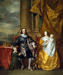 Charles Ier, son épouse et deux enfants 1633, Royal Collection