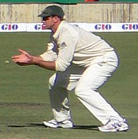 Australian cricketer Matthew Hayden, who was hired as coach of the Pakistani team in 2021 to make the side more aggressive.[24]