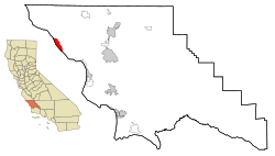 Location in San Luis Obispo County and the state of California