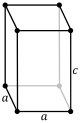 Tetragonal, sederhana