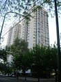 Torres de la Avenida Ruiz Huidobro; estas torres pertenecen al grupo de cinco torres que se encuentran sobre la avenida en un tramo de cuatro cuadras.