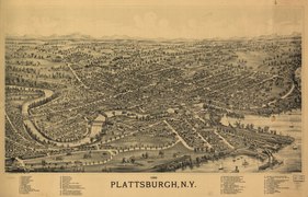 Plattsburgh, New York by C. Fausel published by L.R. Burleigh