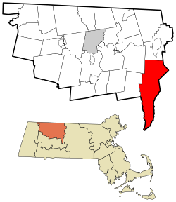 Location in Franklin County in Massachusetts