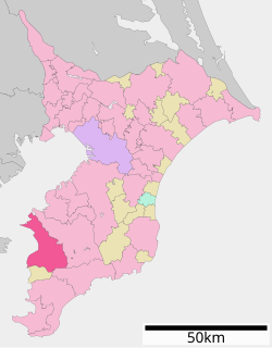 Location of Futtsu in Chiba Prefecture
