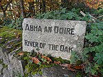 Sign with an alternate Irish name, Abha an Doire