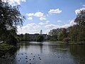 A St James’s Park, háttérben a Buckingham-palota