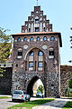 Portão da cidade gótica medieval em Stargard, Polónia, século XIII