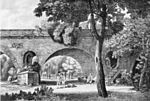 Il ponte Sternbrücke, incisione di Georg Melchior Kraus