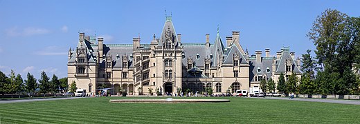 Biltmore Estate, 1890-95, Asheville, North Carolina, Richard Morris Hunt, arquitecto