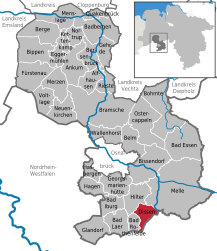 Dissen am Teutoburger Wald – Mappa