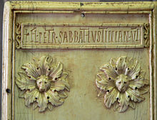 Plaque d'ivoire présentant le nom gravé de Justinien