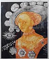 Knut, Sky Goddess, 2016 monotype etching