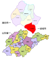 Zhucheng – Mappa