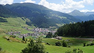 Blick auf Nauders von der Norbertshöhe