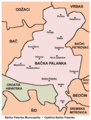 Map of the Bačka Palanka municipality, showing the location of Gajdobra