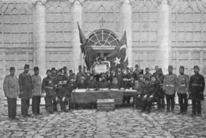 Erklæringen af den ungtyrkiske revolution af lederne af de osmanniske milleter.
