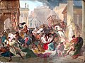Genserik plenící Řím, 1833–1836