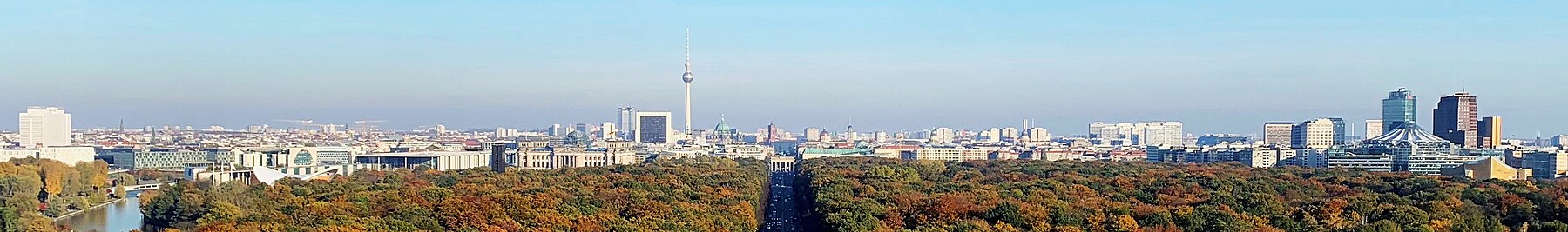 Skyline of Berlin in 2021