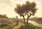 Paul Gabriël: Landschaft mit zwei Bäumen (1860/67), Rijksmuseum Amsterdam