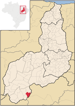 Localização de Avelino Lopes no Piauí