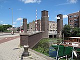 De Oranjebrug in Schiedam over de Nieuwe Haven.