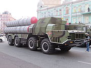 Ukrainian S-300 launcher in Kyiv, Ukraine.