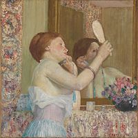 Mujer con espejo, 1911