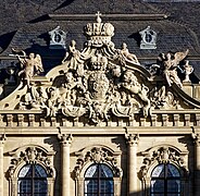 Escudo de armas del príncipe obispo Friedrich Karl en la residencia de Würzburgo