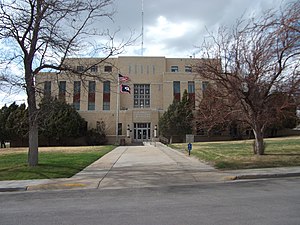 Carbon County Courthouse in Rawlins