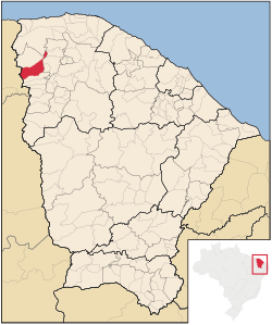 Localização de Tianguá no Ceará