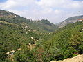 Berge in Chouf, Dorf zwischen Beiteddine und Deir al-Qamar