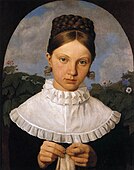 ハインリヒ・マリア・フォン・ヘス "Portrait of Fanny Gail"／1820-1821年頃。