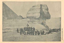 Members of the Second Japanese Embassy to Europe (1863) in front of the Sphinx, 1864
