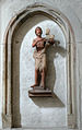 Johannes der Täufer, engobierte Tonplastik, Anneliese Degen (Höhr-Grenzhausen)