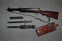 MP34, bayonet and spare magazines