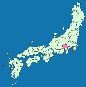 甲斐國在日本的位置