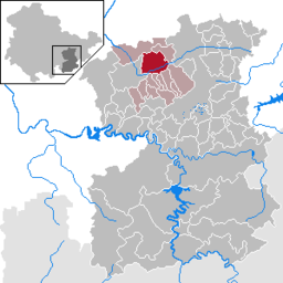 Läget för kommunen Oppurg i Saale-Orla-Kreis