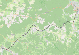 Spoorlijn Arches - Saint-Dié op de kaart