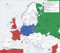 Europa vor dem Unternehmen Weserübung (Ende März 1940)