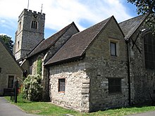 exterior of old church of modest proportions